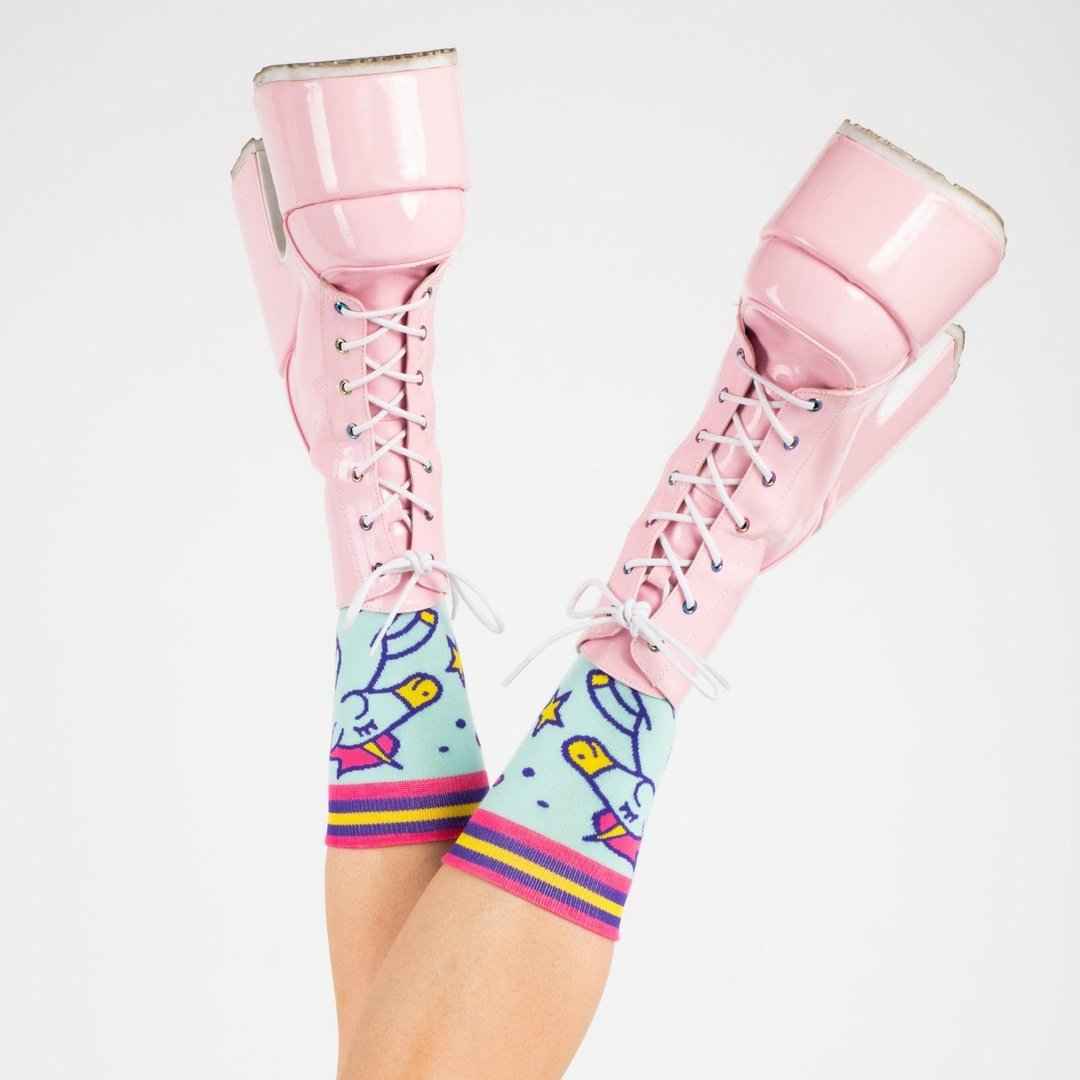 Cute Unicorn Crew Socks - Damned Threads